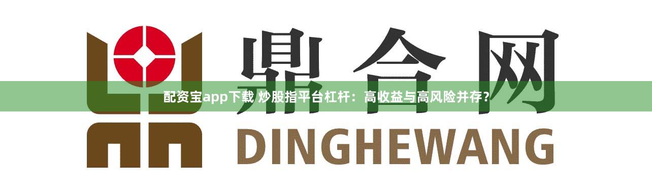 配资宝app下载 炒股指平台杠杆：高收益与高风险并存？